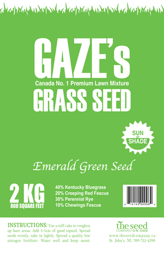 Gaze's Grass Seed - Emerald Green 2kg