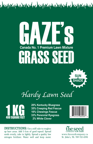 Gaze's Grass Seed - Hardy 1kg