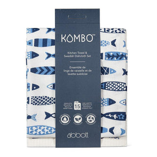 Swimming Fish Dishcloth & Kitchen Towel Set