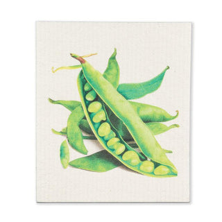 Peas in a Pod Dishcloth 6.75x7.5"L
