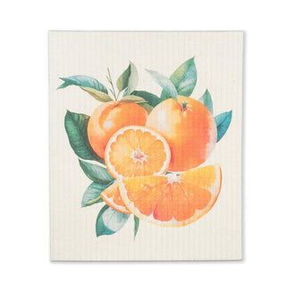 Oranges Single Swedish Dishcloth 6.75x7.5"L