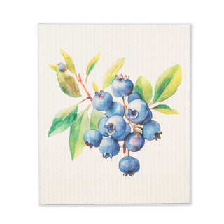 Blueberry Dishcloth 6.75x7.5"L