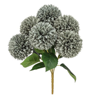 Pompom Dahlia Bouquet Grey
