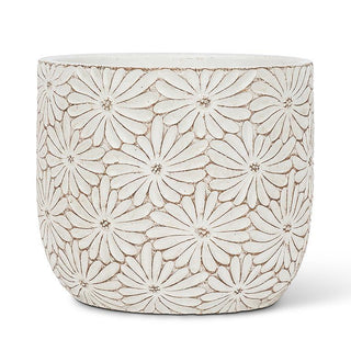 Large Round Daisy Planter 6"H