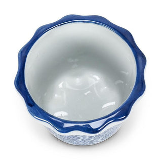 Blue & White Small Planter 3"D (Assorted)