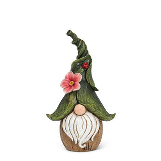Large Gnome with Ladybug Hat 12.5"H