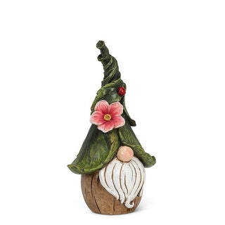 Large Gnome with Ladybug Hat 12.5"H