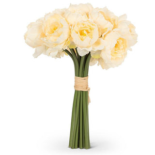 Stem Peony Bouquet Cream