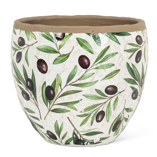 Large Olive & Branch Planter 9"D