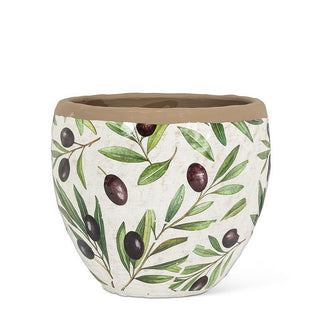 Medium Olive & Branch Planter 7"D