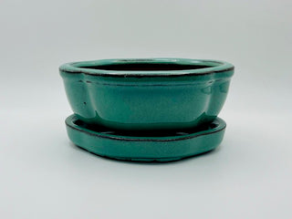 Bonsai Ceramic Pot 5" with Saucer