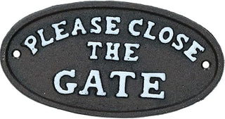 Close the Gate Sign