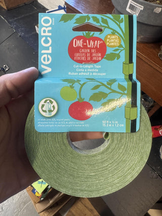 Velcro One-Wrap Garden Ties cut-to-length tape 50'x1/2"