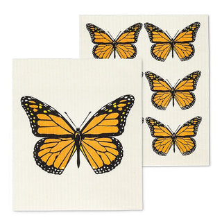 Monarch Butterfly Dishcloths. Set of 2