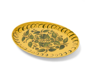 Amalfi Mustard Oval Tray 40cm x 28cm