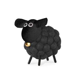 MODWOOL Felt Ball 3.5 Inch Tall Sheep Black