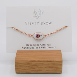 Bracelet | Bog Laurel | Oval | Rose Toned Stainless Steel