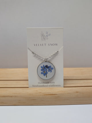 Necklace | Forget Me Not | Extra Large, Round | Stainless Steel
