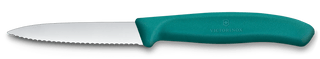 Victorinox Swiss Classic Paring Knife 3" Wavy Edge Kale Green