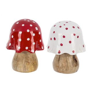 Red & White Polka Dot Mushroom - Assorted