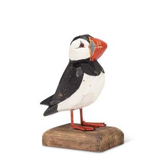 Abbott - Small Carved Puffin on Base 7"