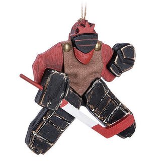 Abbott - Goalie with Stick Ornament 6"