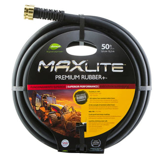Swan Element MAXLite 5/8 in. x 50 ft. Rubber Garden Hose - Black