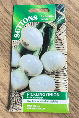 Suttons Seeds - Pickling Onion Paris Silverskin