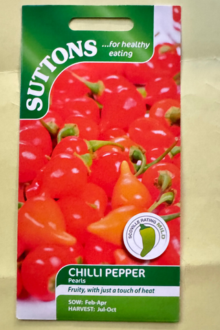 Suttons Seeds - Chilli Pepper Pearls