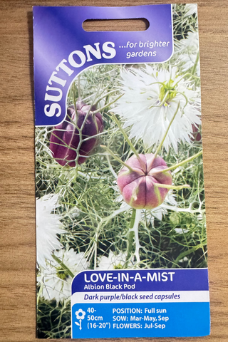 Suttons Seeds - Love-in-a-mist Albion Black Pod