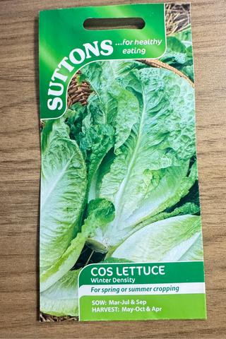 Suttons Seeds - Cos Lettuce Winter Density