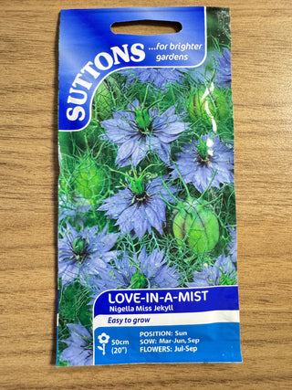 Suttons Seeds - Love-in-a-Mist Nigella Miss Jekyll