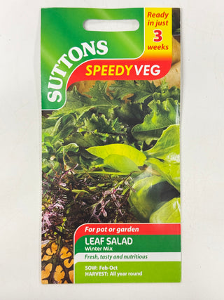 Suttons Seeds - Leaf Salad Winter Mix