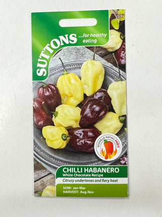Suttons Seeds - Chilli Habanero White Chocolate Recipe