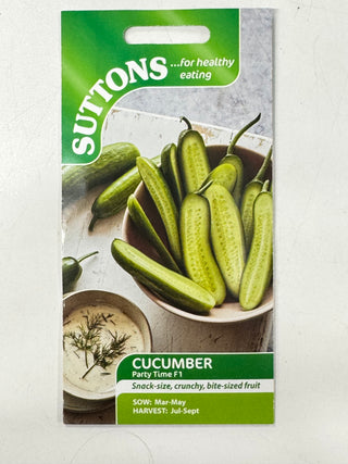 Suttons Seeds - Cucumber Party Time F1