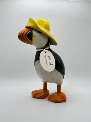 Wooden Puffin "Janet"