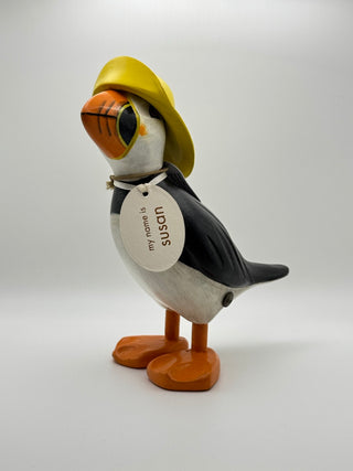 Wooden Puffin "Susan"