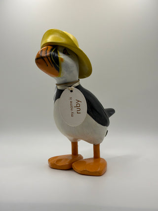 Wooden Puffin "Ruby"
