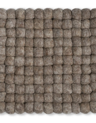 Torre & Tagus Felt Ball 8" Square Trivet Light Brown