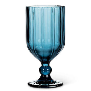 Abbott - Panel Goblet Navy Blue 6.5"