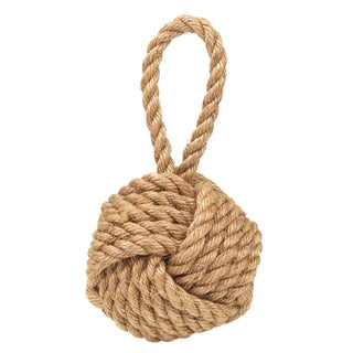 Nautical rope knot on a white background