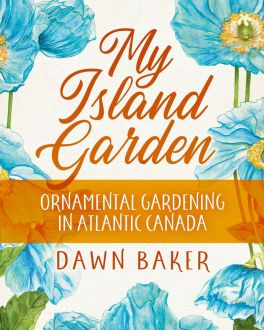 Book cover of 'My Island Garden' with floral design and text.