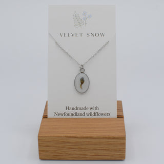 Necklace | Speedwell | Small, Oval | Stainless Steel