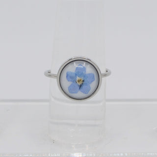 Adjustable Ring | Forget Me Not | Stainless Steel