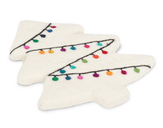 Festive Tree with Lightstring Trivet