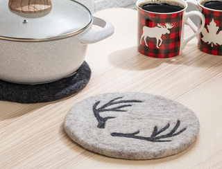 Stag Horn Trivet (cream)
