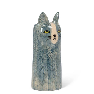 Abbott - Skinny Cat Vase Blue 6"