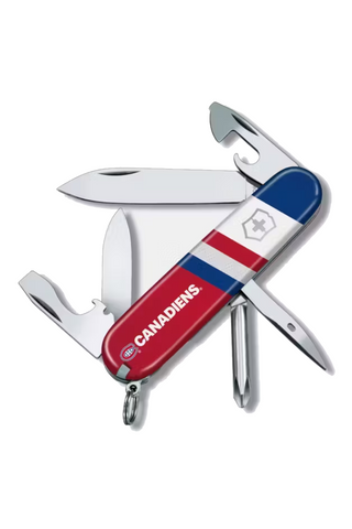 Multitool with 'Canadiens' branding on a white background