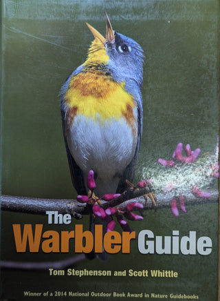 Book cover of 'The Warbler Guide' with a warbler on a branch.