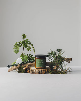 Forest & Brooks wooden wick candle - trail hike